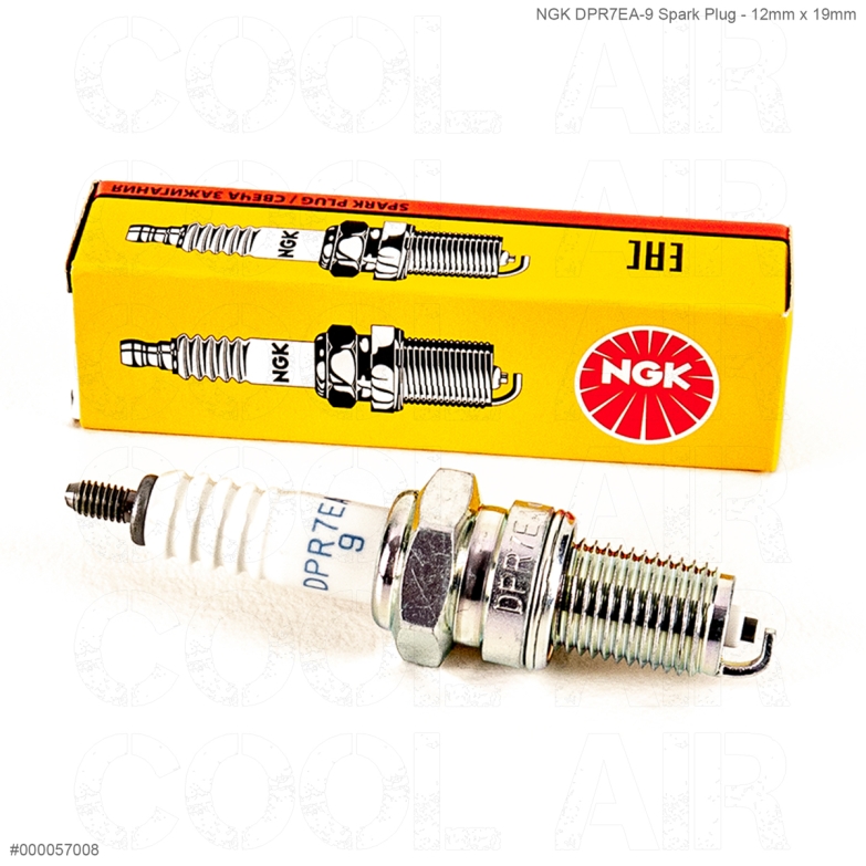 NGK DPR7EA-9 Spark Plug - 12mm Thread (Long Reach) - Cool Air VW
